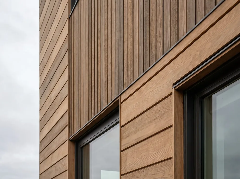 Cedar channel & shiplap — material example