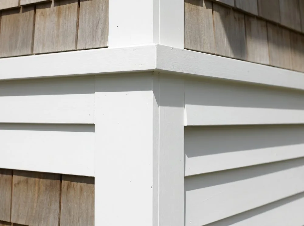 Corner boards & fascia — material example