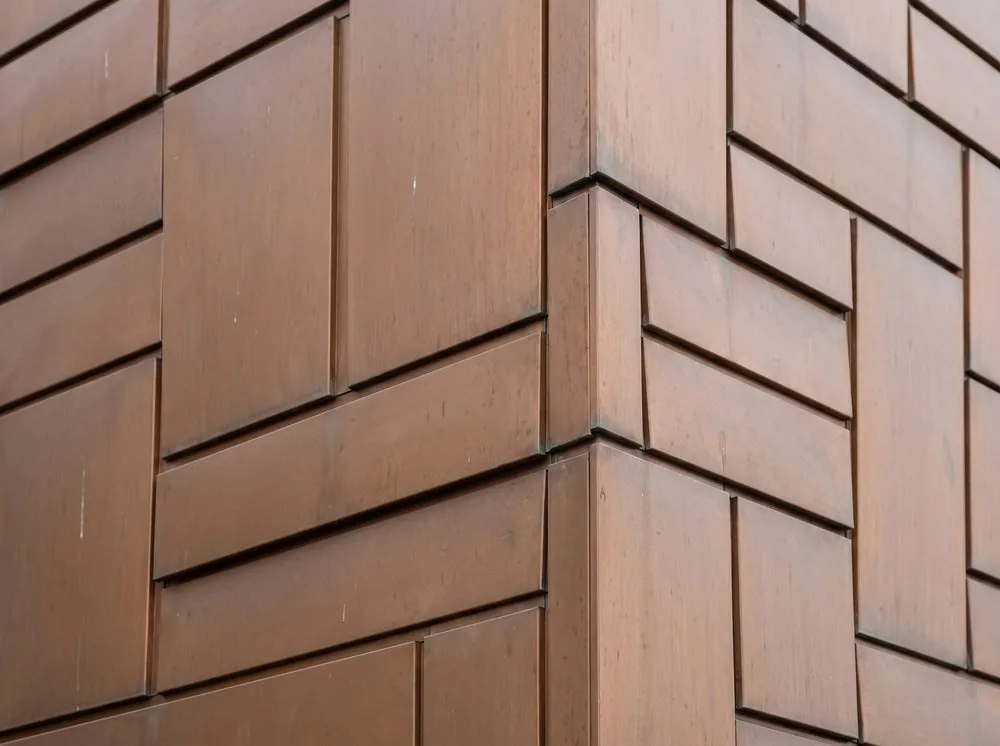 Flat-lock cladding — material example