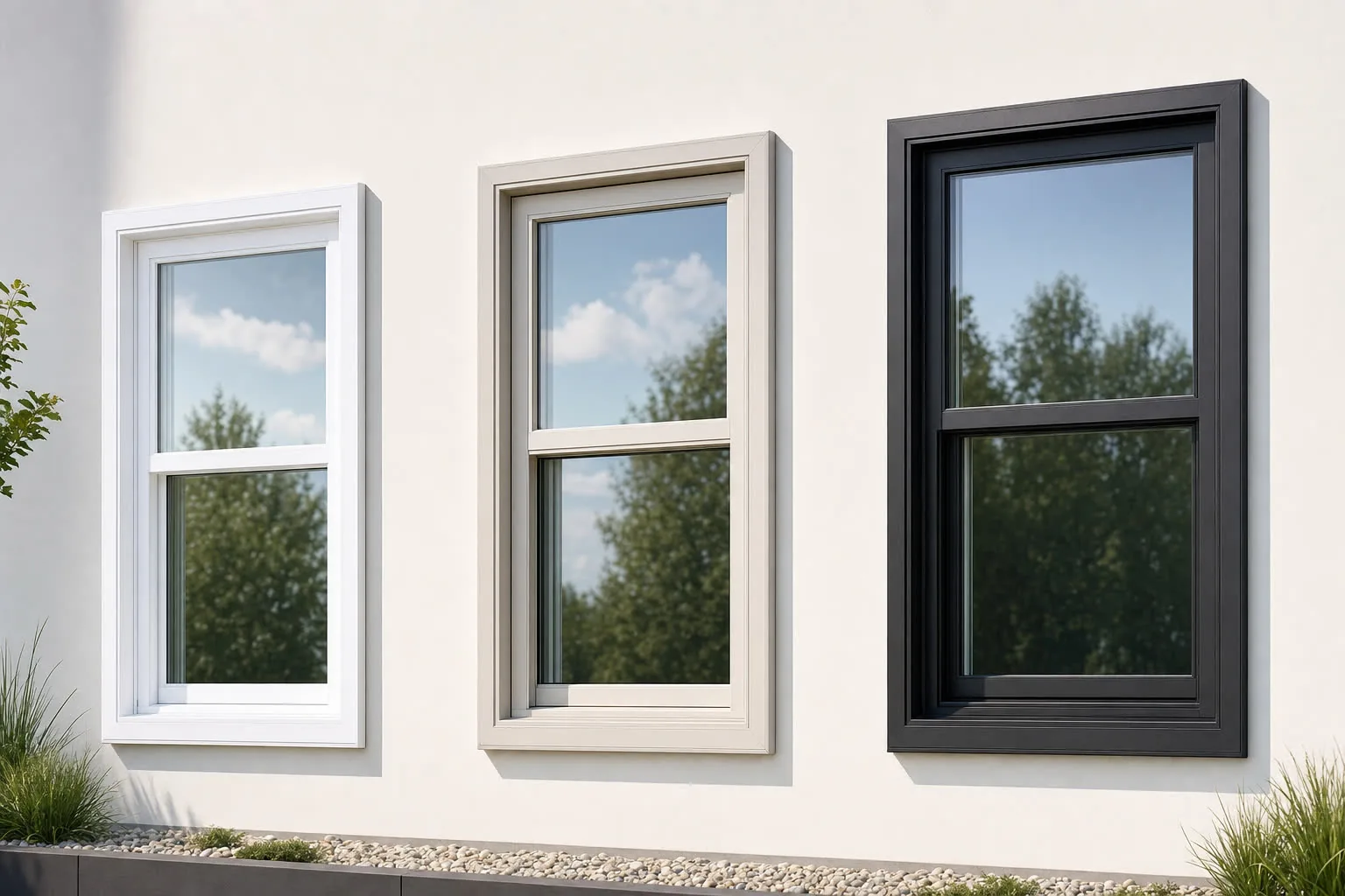 Three replacement window option levels for Good Better Best packages